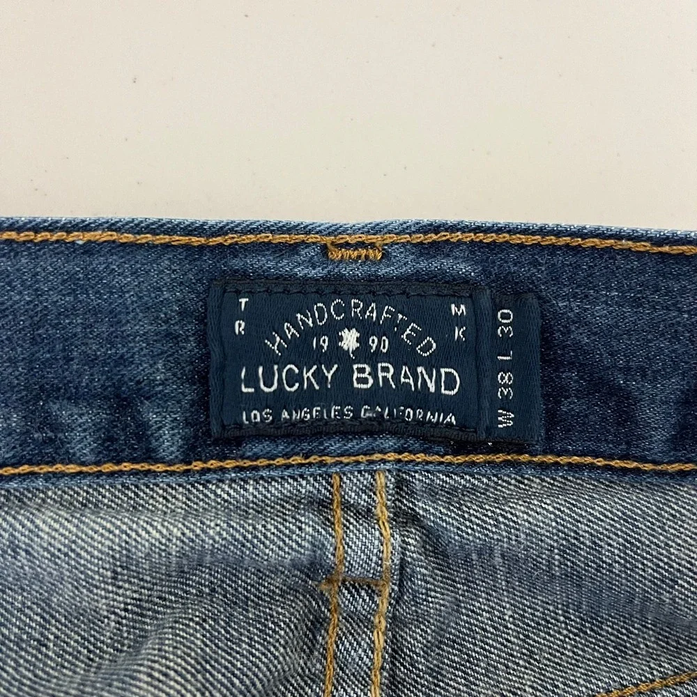 Lucky Brand 221 Original Straight Mens Jeans Medium Wash 38x30